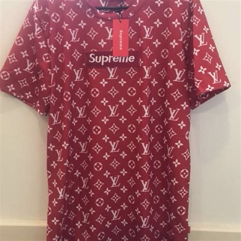 supreme x lv t shirt replica